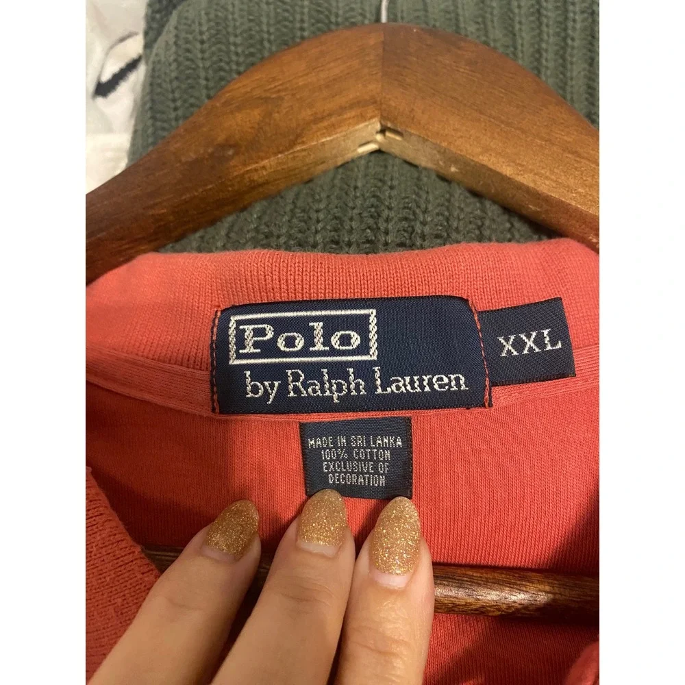 Polo Ralph Lauren Mens‎ XXL Coral Orange Short Sleeve Classic Fit Polo Shirt